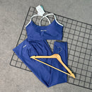 Conjunto Ariana em Poliamida Canelado - Azul Marinho