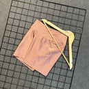 Short Bianca Em Poliamida Liso - Feminino