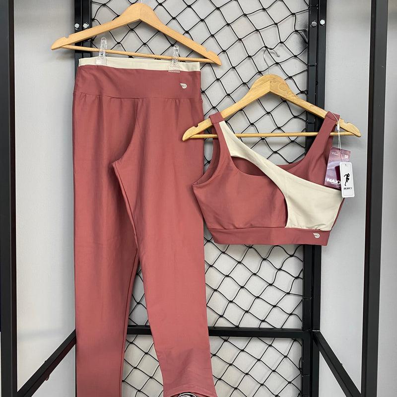 Conjunto Aura em Poliamida Liso Bicolor - Feminino