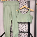 Conjunto Calça May em Poliamida Liso - Plus Size Feminino