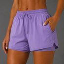 Short Duplo Nina Feminino Em Poliamida - Importado