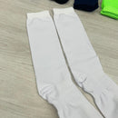 Meia Cano Longo Lisa Em Poliamida