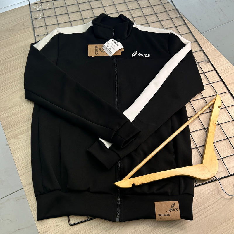 Jaqueta Neoprene Relaxed Fit - Preta/Branca