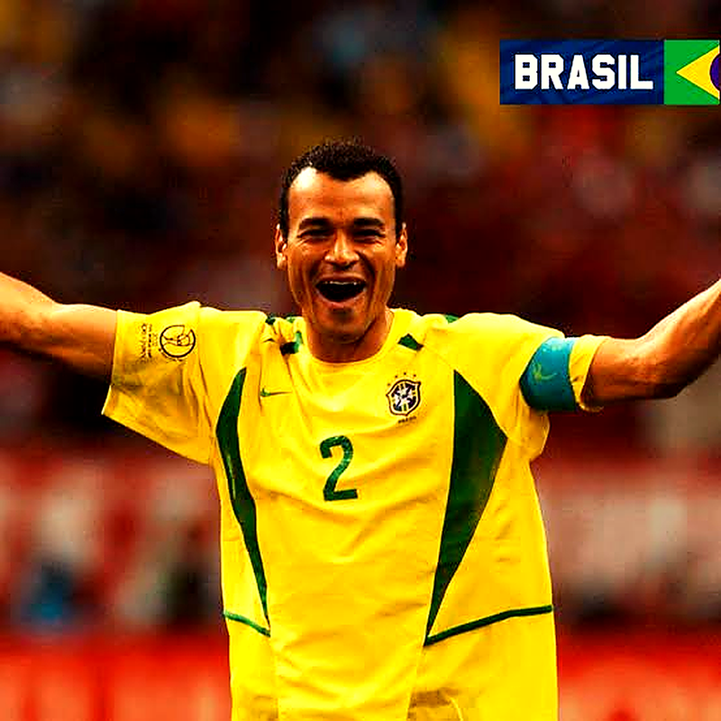 Camisa Retrô Premium da Seleção Brasileira - 2002