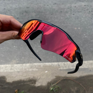 Óculos Radar Ev Cristal Black Fosco - Lente Dark Rubi