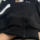 Jaqueta Neoprene Relaxed Fit - Preta/Branca