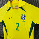 Camisa Retrô Premium da Seleção Brasileira - 2002