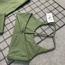 Conjunto Serena em Poliamida Liso - Folha