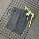 Bermuda Power Tactel Com Elastano Com a Logo Bordada - Cinza Chumbo