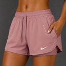 Short NK Duplo Feminino Em Poliamida - Importado