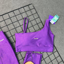 Conjunto Ágata em Poliamida Canelado - Roxo