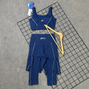 Conjunto Stella em Poliamida Liso - Azul Marinho