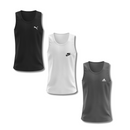 Kit Treino 3 Regatas Dry Fit Masculinas