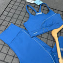 Conjunto Laura em Poliamida Liso - Azul