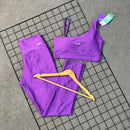 Conjunto Ágata em Poliamida Canelado - Roxo