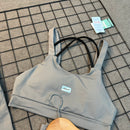 Conjunto Melissa em Poliamida Liso - Cinza