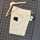 Short Longo Safira Em Poliamida Caneladinho - Com Bolso