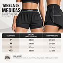 Short Duplo Nina Feminino Em Poliamida - Importado