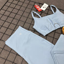 Conjunto Sofia em Poliamida Liso - Azul Céu