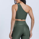 Conjunto Malva em Poliamida Canelado - Feminino