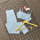 Conjunto Sofia em Poliamida Liso - Azul Céu