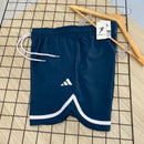 Short Power com Fenda Lateral - Azul Petróleo