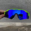 Óculos Radar Ev Neon Cristal - Lente Neon Blue