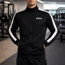 Jaqueta Neoprene Relaxed Fit - Preta/Branca