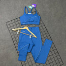 Conjunto Laura em Poliamida Liso - Azul