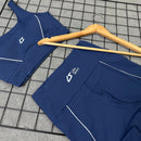 Conjunto Stella em Poliamida Liso - Azul Marinho