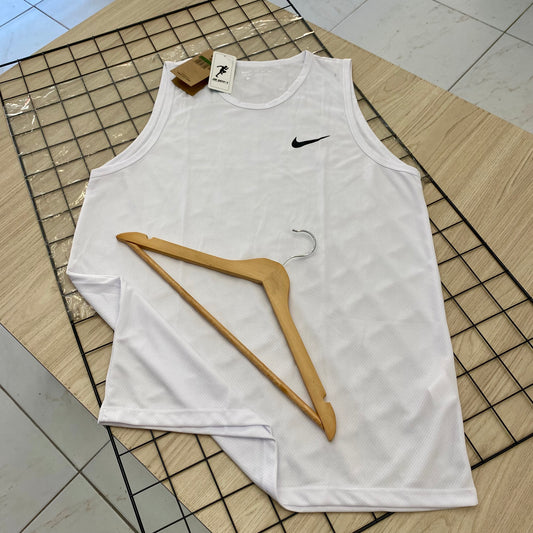 Regata Power Branca dry fit masculina frente academia — JM Dry Fit