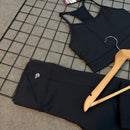 Conjunto Nicole em Poliamida Liso - Preto
