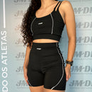 Conjunto Short Move em Poliamida Liso - Feminino