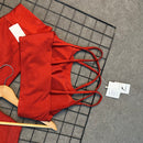 Conjunto Antonela Em Poliamida Canelado - Red
