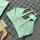 Conjunto Mycal em Poliamida Liso - Verde Água