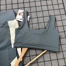 Conjunto Eva em Poliamida Liso - Cinza Chumbo