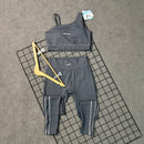Conjunto Kiara em Poliamida Liso - Cinza Chumbo