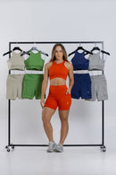 Conjunto Short Avena em Poliamida Liso - Feminino