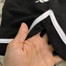 Short Power Com Fenda - Preto/Branco