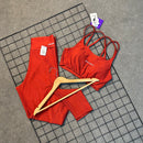 Conjunto Antonela Em Poliamida Canelado - Red