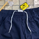 Bermuda Futebol Dry Azul Marinho Verde detalhe — JM Dry Fit