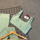 Conjunto Kiara em Poliamida Liso - Verde Claro