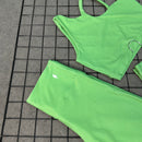Conjunto Bianca em Poliamida Canelado - Verde