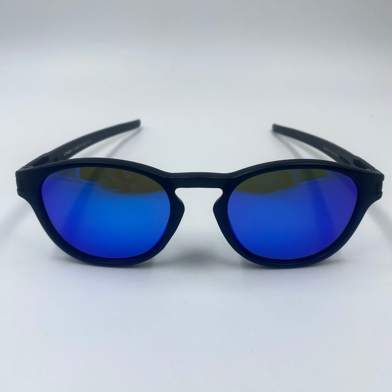 Óculos Latch Black - Lentes Neon Blue