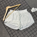 Short Duplo Feminino Em Tactel Com Elastano - Importado