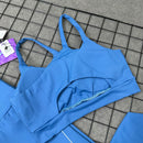 Conjunto Laura em Poliamida Liso - Azul