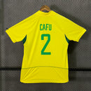 Camisa Retrô Premium da Seleção Brasileira - 2002