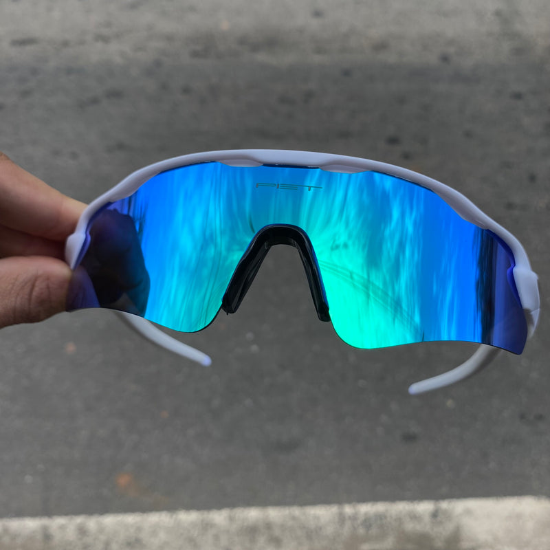 Óculos Radar Ev White - Lente Liquid Metal