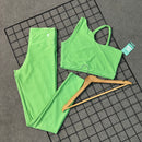 Conjunto Bianca em Poliamida Canelado - Verde