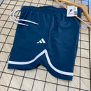 Short Power com Fenda Lateral - Azul Petróleo